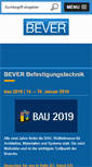 Mobile Screenshot of bever.de