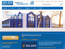 Tablet Screenshot of bever.de